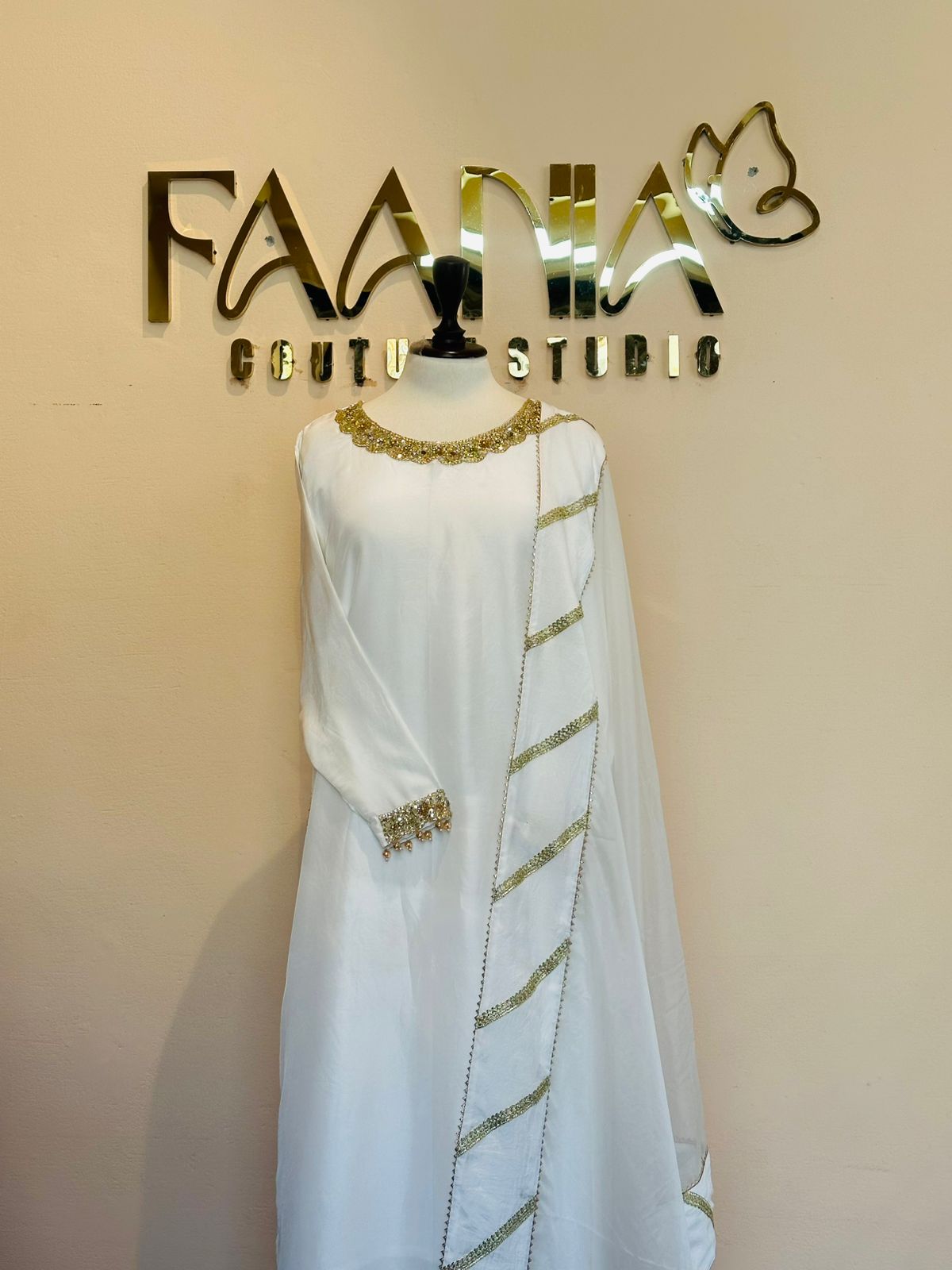 Ice Blue Majesty Sharara Set