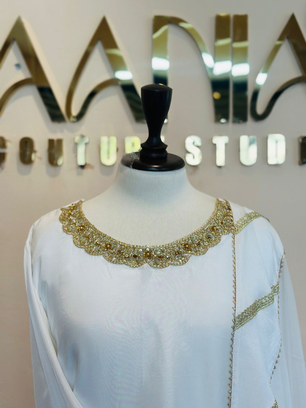 Ice Blue Majesty Sharara Set