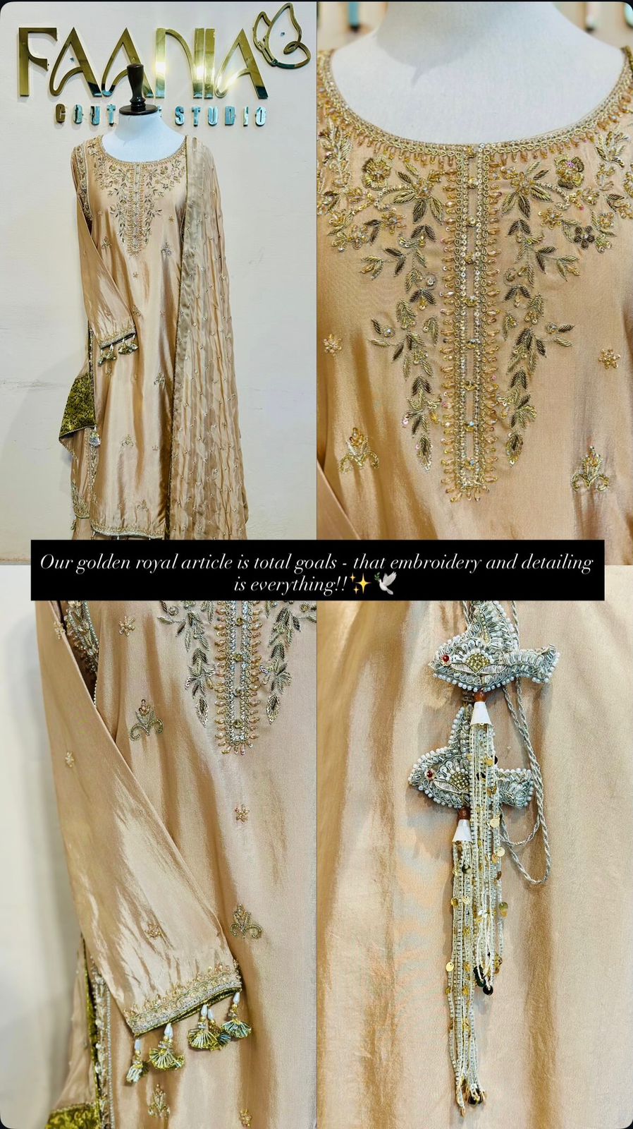 Golden Royal Silk Formal Dress