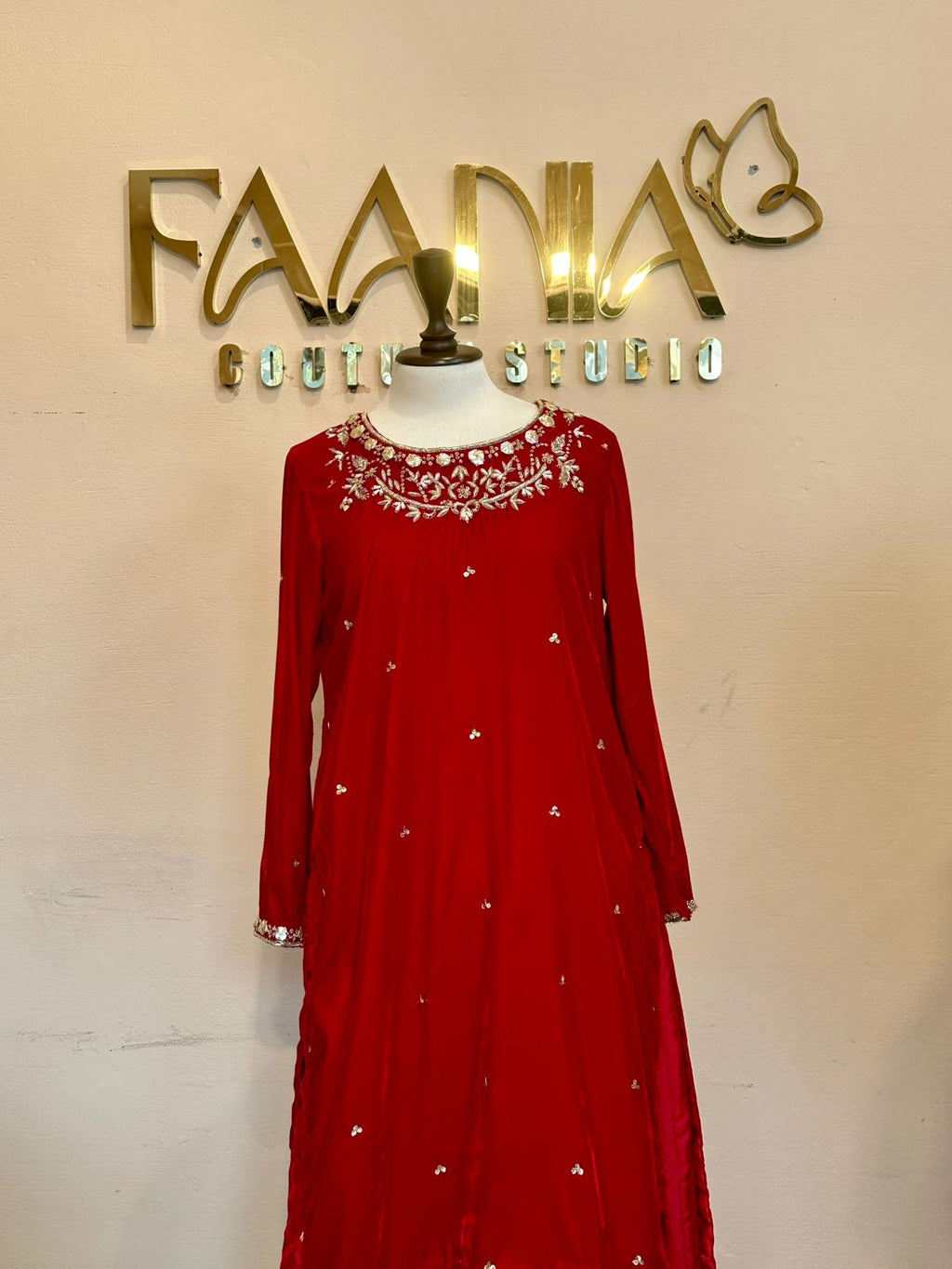 Royal Crimson  Velvet Formal Dress