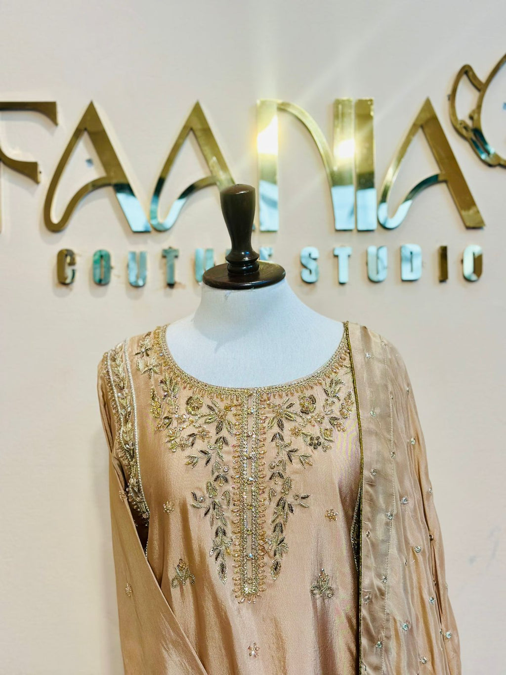Golden Royal Silk Formal Dress